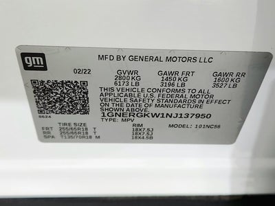 2022 Chevrolet Traverse LT Cloth