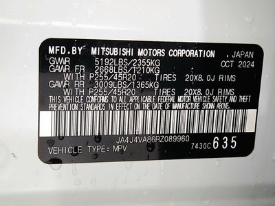 2024 Mitsubishi Outlander SE