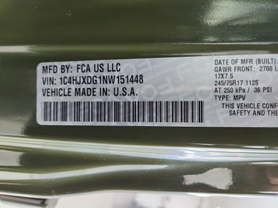 2022 Jeep Wrangler Unlimited Unlimited Sport S