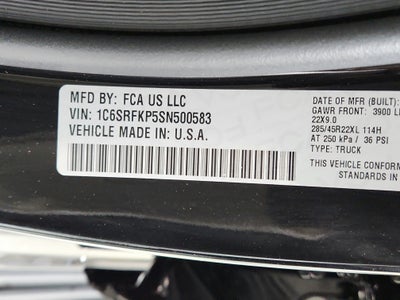 2025 RAM Ram 1500 Tungsten