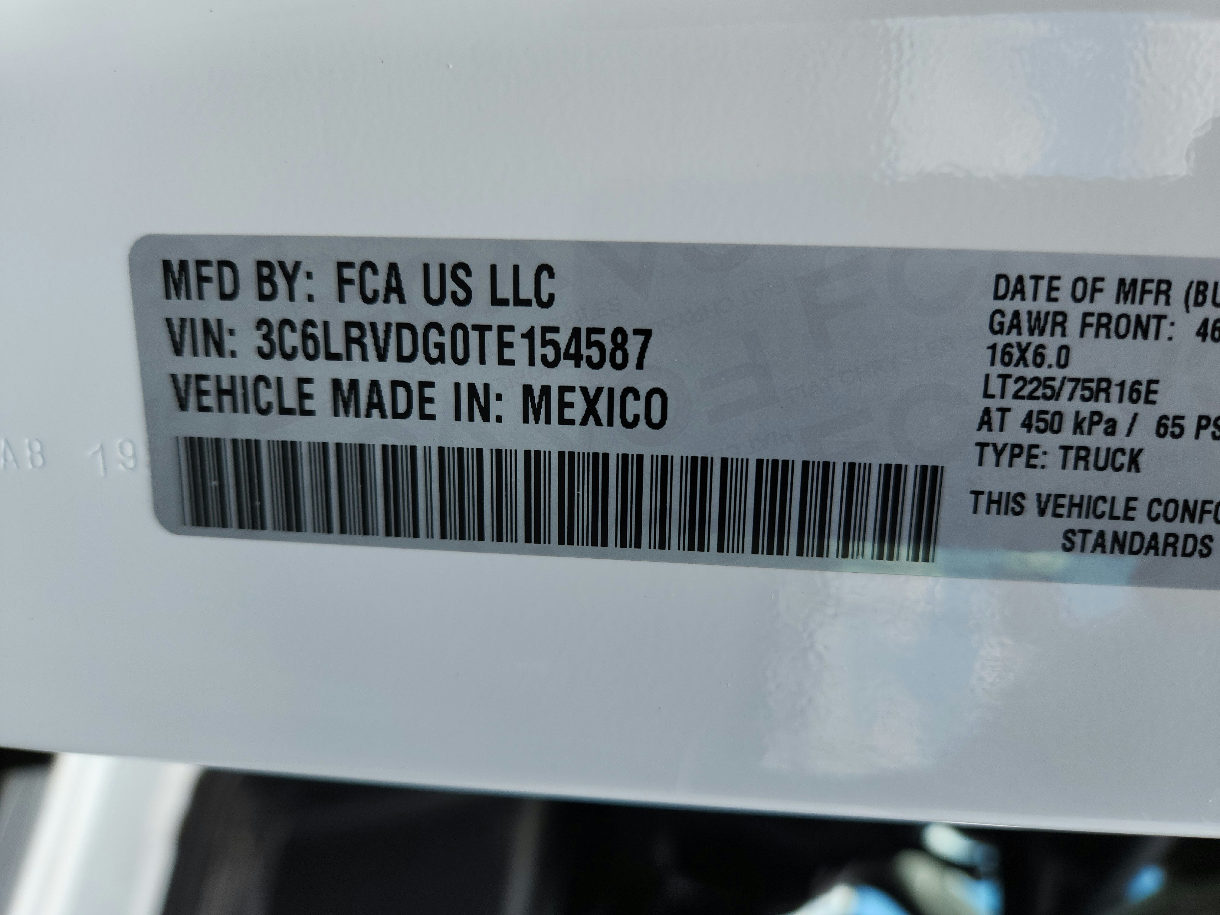 2026 RAM ProMaster 2500 Tradesman