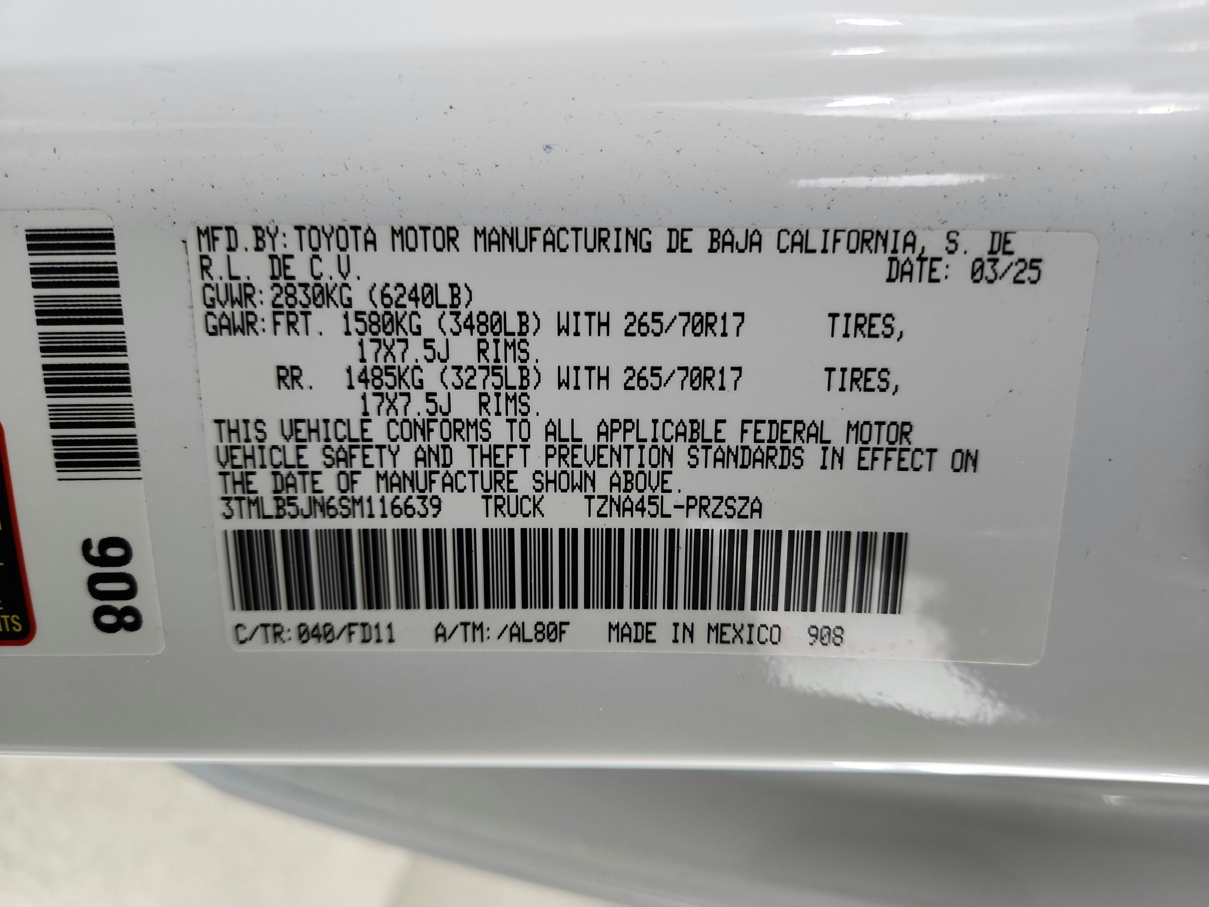 2025 Toyota Tacoma TRD Off Road