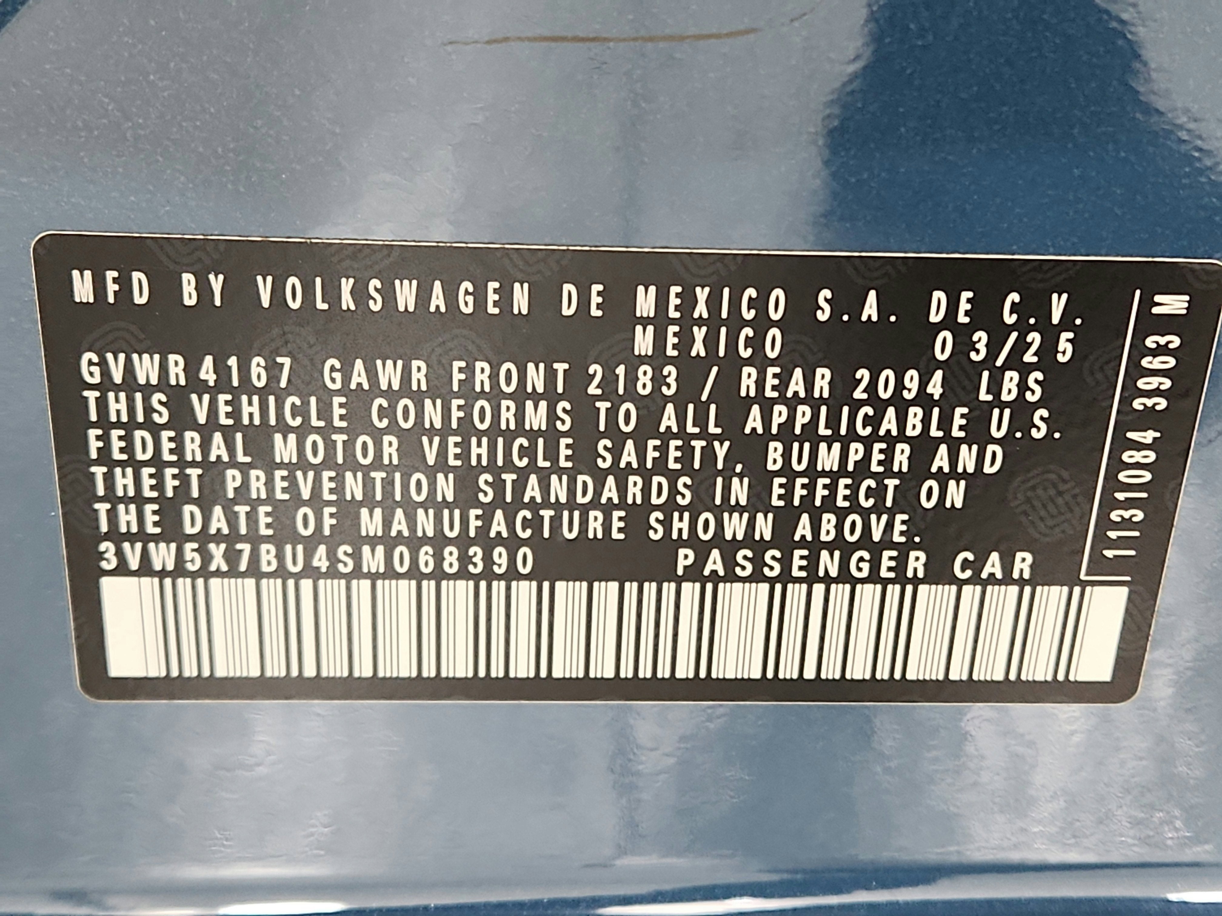 2025 Volkswagen Jetta S