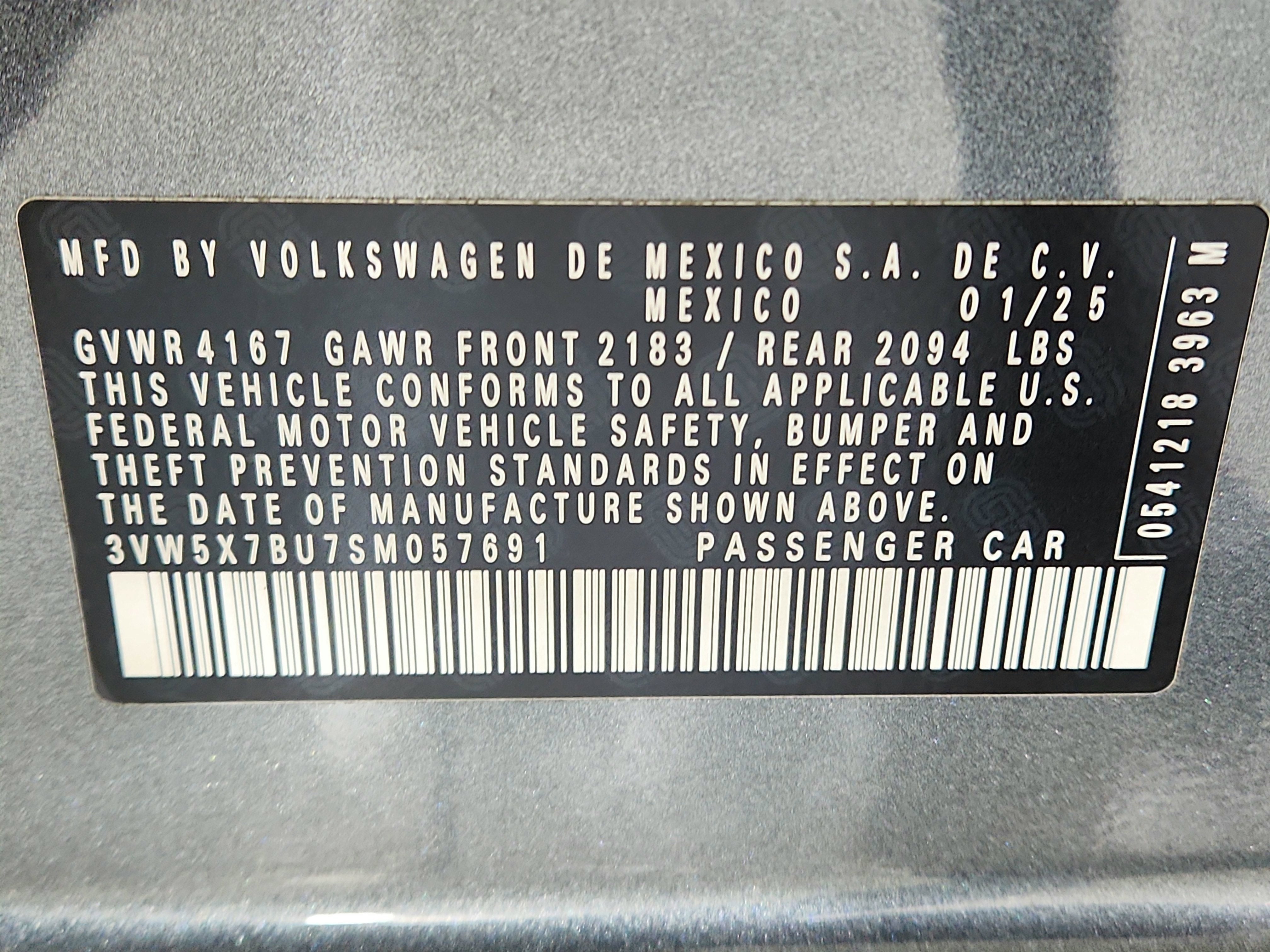 2025 Volkswagen Jetta S