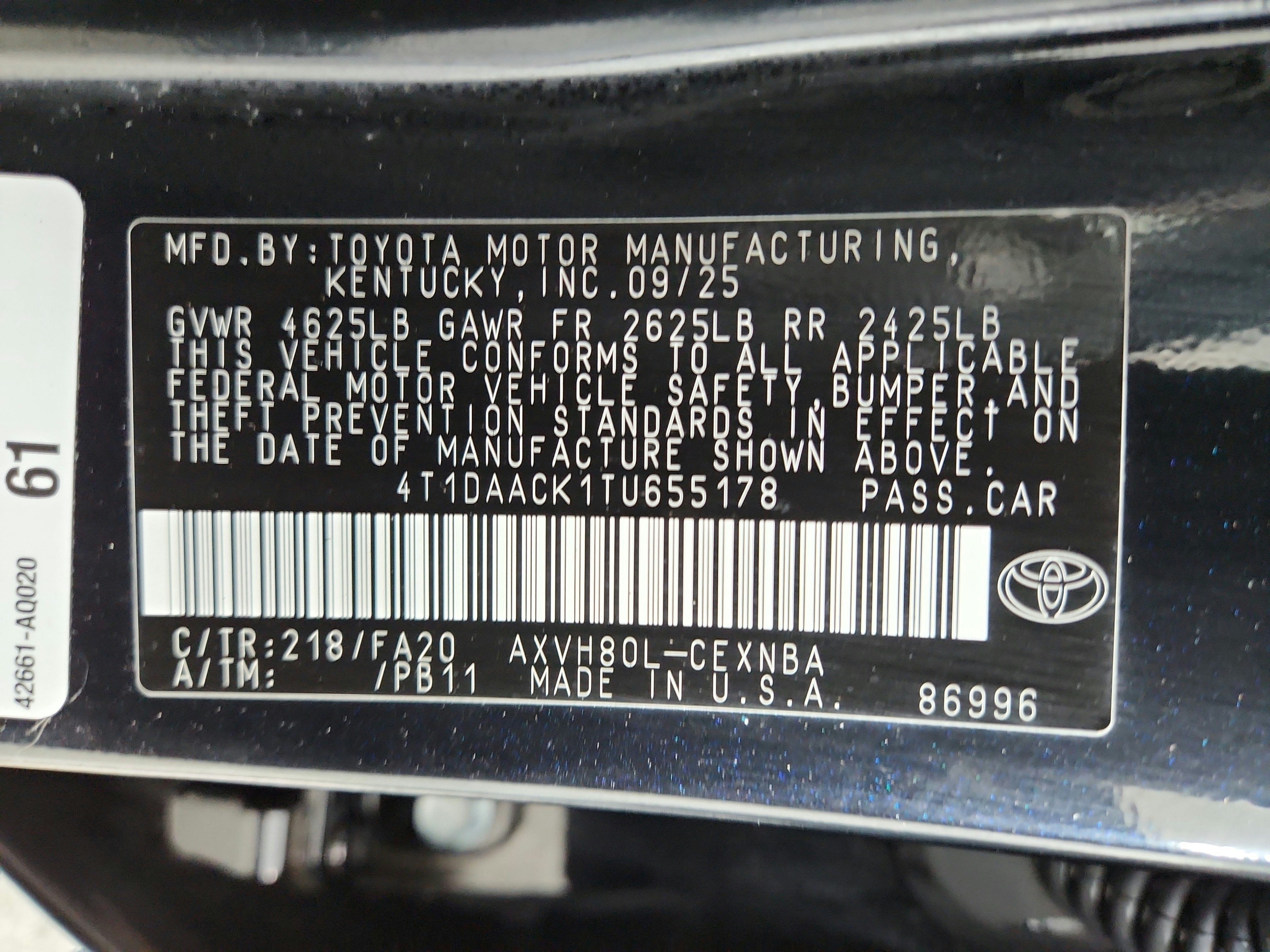 2026 Toyota Camry LE