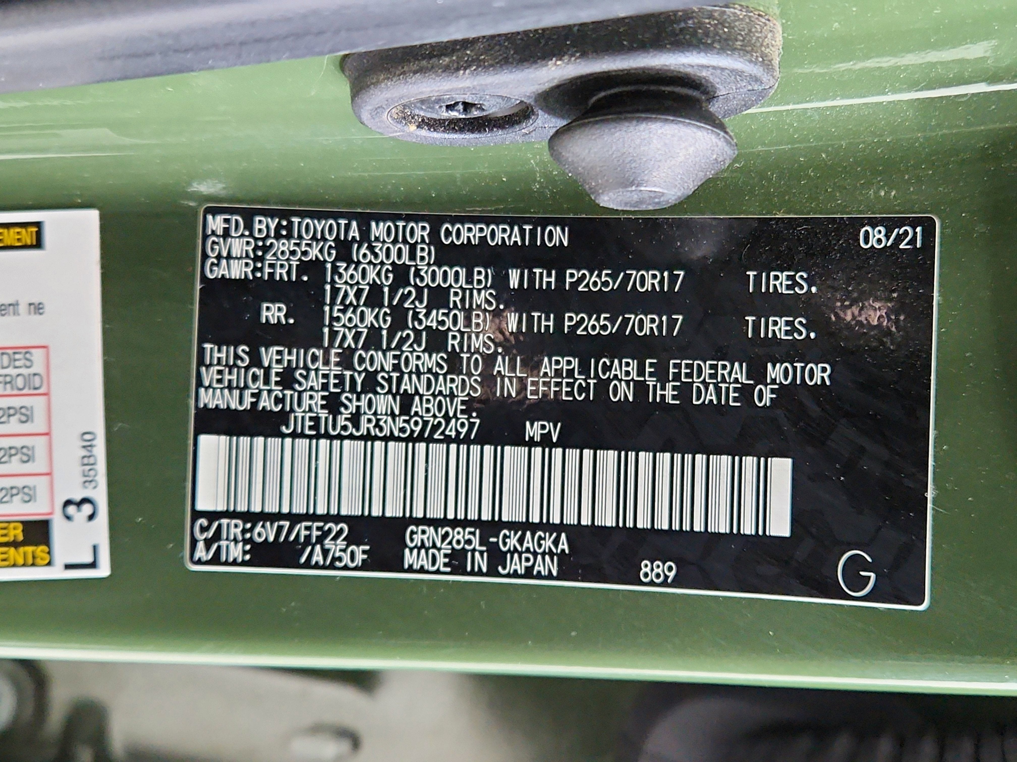 2022 Toyota 4Runner Trail Special Edition