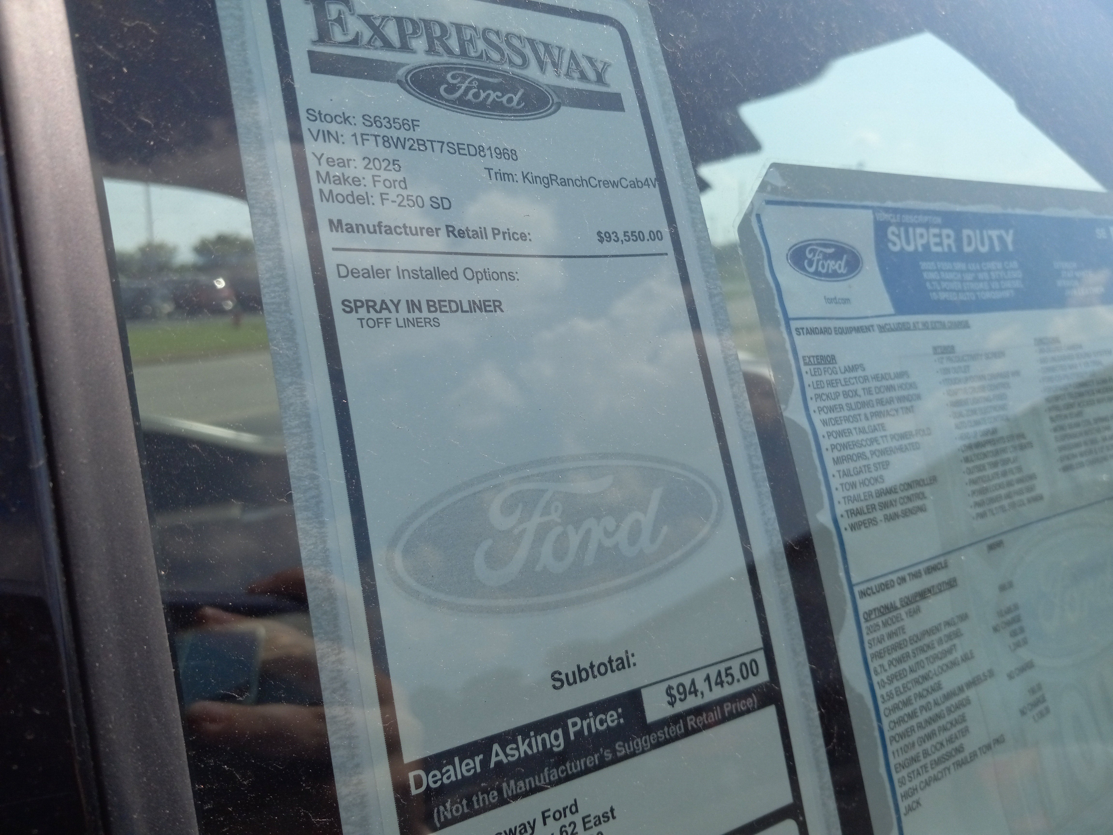 2025 Ford Super Duty F-250 SRW King Ranch 4WD Crew Cab 6.75' Box