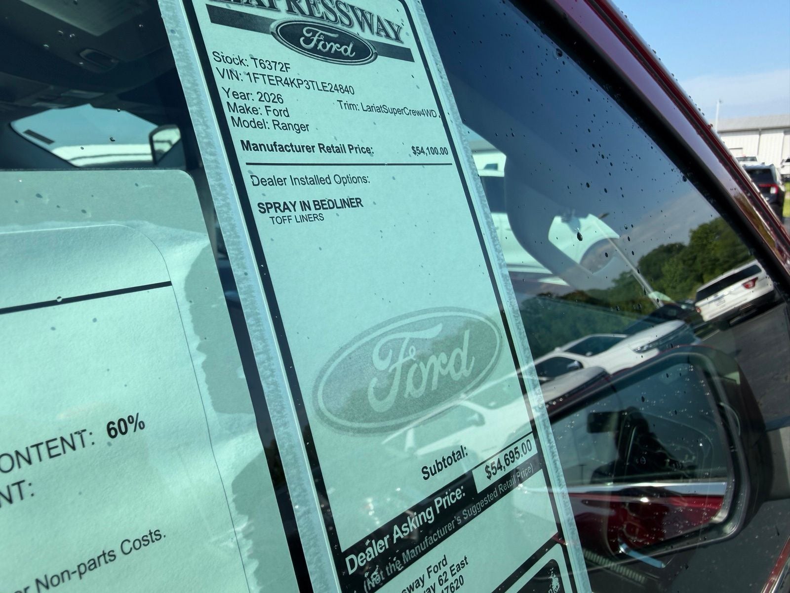 2026 Ford Ranger Lariat