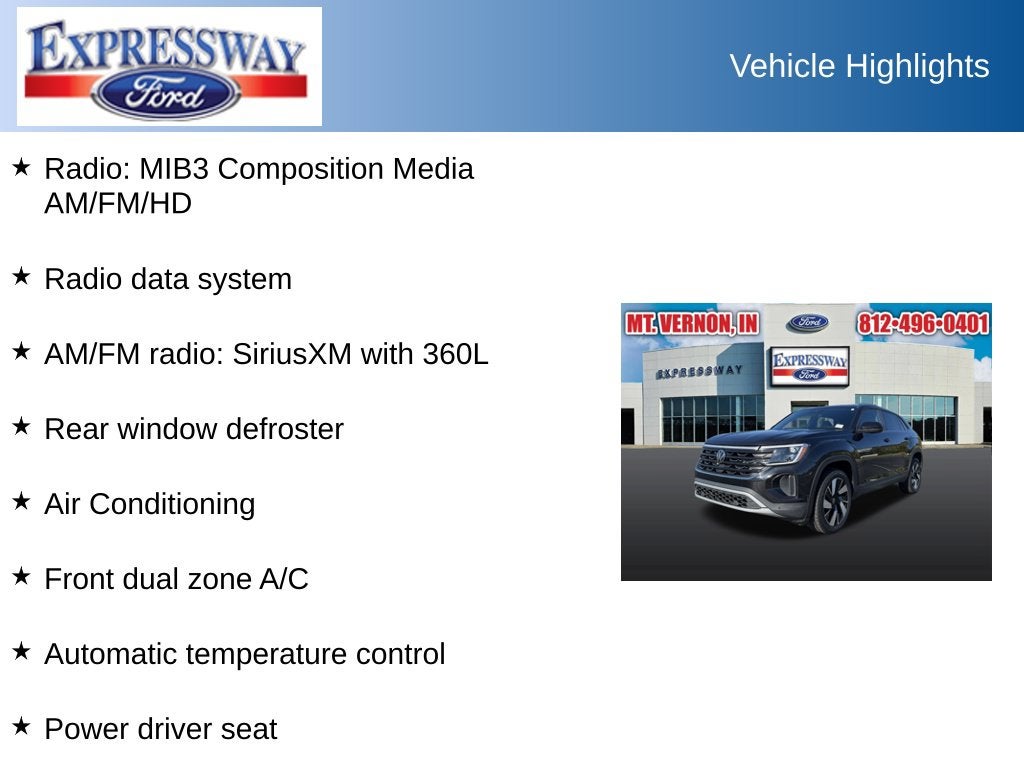 2025 Volkswagen Atlas Cross Sport 2.0T SE w/Technology
