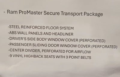 2023 RAM ProMaster Window Van Base